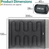 Trail Double Sleeping Bag For Adults, Envelope 2 Season Summer Spring Autumn 250gsm, Outdoor Camping, Lightweight Carry Bag, Storage Pockets, 200cm x 150cm