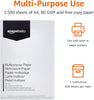 Multi-purpose Copy Printer Paper, A4 80 gsm, 2500 Count (Pack of 5), White