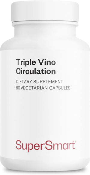 Triple Vino Circulation | Against Heavy Legs, Varicose Veins and Venous Insufficiency | Venous and Blood Circulation | Red Vine Polyphenols | Vegan |