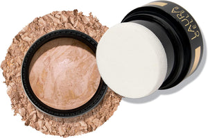 Award-Winning Baked Balance-n-Brighten To Go Color Correcting Powder Foundation - Fair - Buildable Light to Medium Coverage - Demi-Matte Natural Finish