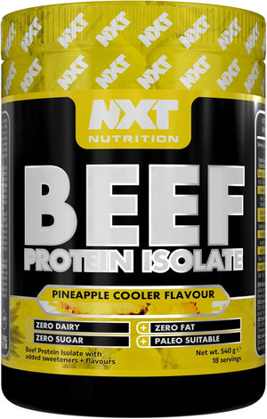 NXT Beef Protein Isolate 540g - High Protein Powder in Natural Amino Acids - Paleo, Keto Friendly - Dairy and Gluten Free | 540g (Pineapple)