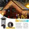 Icicle Outdoor Christmas Lights 10M - Warm White LED Xmas Icicle Light Outside Lighting Connectable House Lights 8 Mode Remote