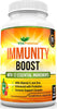 Immune System Booster with Vitamins - Easy to Swallow Veggie Capsules - Immune System Support Supplement