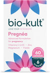 Pregnéa Probiotics, Prenatal, Pregnancy and Postnatal Supplement with Folic Acid, Vitamin D, Magnesium, Zinc, Vitamin C + 6 Strains of Live Bacteria, 60 Capsules