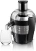 Philips Viva Collection Compact Juicer, 1.5 Litre, 500 Watt, Quick Clean Technology, Drip Stop, Dishwasher Safe Parts, See-through Pulp Container, Direct Serve, Black (HR1832/01)