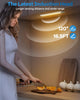 65 LED Wardrobe Lights Motion Sensor, Dimmable Battery Cupboard Lights 2500mAh Rechargeable Wireless Closet Lights for Drawer, Kitchen, Hallway, Silvery, 3 Color Temperatures, 33.5 cm