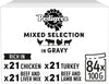 Mixed Selection in Gravy 84 Pouches, Adult Wet Dog Food, Megapack (84 x 100 g)