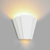 Art Deco, Plaster Up/Down White Paintable Wall Light G9 Socket, Ideal for Living Room, Kitchen, Bedroom, Hallway, Hotel