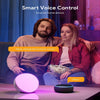 Smart Table Lamp, Dimmable Desk Lamp with App/Voice Control, LED RGB Color Changing Touch Lamp, Night Lamp for Bedroom Compatible with Alexa and Google Home