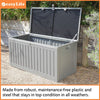 Outdoor Garden Storage Box, Waterproof Box, Outside Storage Box, Outdoor Storage Box, Patio Storage Box, Storage Cabinet, Outdoor Cushion Storage, Deck Storage, 270 Litre, Fully Guarnteed