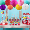 12 Pack Tissue Paper Honeycomb Balls, Poms Birthday Baby Shower Wedding Decorations (Colorful)