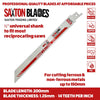 10x  200mm Heavy Duty Reciprocating Sabre Saw Metal Blades R825BF fits Bosch, Dewalt, Makita etc