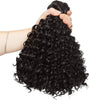 8 Inch Afro Drawstring Ponytail Kinky Curly Scrunchie Hair Bun Clip In Ponytail Extensions For Women Curly Hair Bun Hair Pieces Curly Drawstring Ponytail - Dark Black