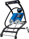 Double-Cylinder Foot Pump | Pressure Gauge and Accessories | Portable Double Barrel Bike and Car Pump | Manual Inflator for Beds and Pools | 25996, Blue