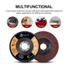 Flap Discs 115mm 20 Pack Grinding Discs 40/60/80/120 Grit for Angle Grinder to Sanding Grinding Metal Wood