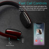 On Ear Wireless Bluetooth Headphones with Microphone -  EP636 - Bluetooth Version 4.1 + EDR, Lightweight Engineering NFC One Tap to Connect for Android and Apple - Red