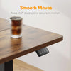 Standing Desk Height Adjustable Electric Desk, 120 * 60cm Stand up Table, Sit Stand Home Office Desk with Splice Board, Vintage Brown