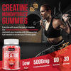 Creatine Monohydrate Gummies 5000mg for Men & Women, Enhanced with Taurine & Vitamin B6, Pre -Workout Supplement for Muscle Growth, Strength & Recovery, Berry Flavor, Vegan (60 Count (Pack of 1))