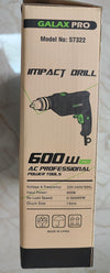 Hammer Drill, 600W Electic Corded Drill, 13mm Metal Chuck, 0-3000RPM, Powerful Variable Speed Drill for Drilling in Wood, Soft Metals