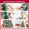 3ft Artificial Christmas Tree Prelit Frosted Tabletop Mini Snow Flocked Xmas Tree Holiday Decorations for Home/Office 1Pack