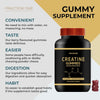 Creatine Gummies 3000mg 60 Gummies 30 Days Supply Creatine Monohydrate Gummies - Berry Flavoured Creatine - Pre Workout Gym Supplement for Men & Women - Vegan Chews Chewable Max Strength