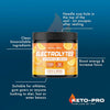 Keto-Pro Keto Electrolytes 250g | Electrolyte Powder Supporting Your Keto Fasting, Health & Fitness Goals | Lemon Orange Flavour