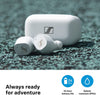 CX Plus True Wireless Earbuds - Bluetooth In-Ear Headphones for Music and Calls with Active Noise Cancellation, Customizable Touch Controls, Bass Boost, IPX4 and 24-hour Battery Life, White