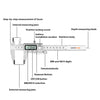 Electronic Digital Vernier Caliper - 150mm Stainless Steel Professional Metal Digital Caliper With Easy to Read Lcd Vernier Gauge, Inch/Metric Conversion