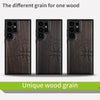 Wood Case for Galaxy S24 Ultra Case 2024 [Natural Wood & Black Soft TPU] Shockproof Protective Cover Unique Wooden Case Compatible with Samsung S24 Ultra (Incomplete Compass-Blackwood)