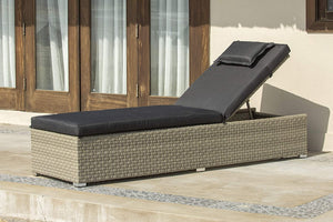"Barcelona Rattan Wicker Sunlounger Set: Stylish Outdoor Furniture with Cushions and Weatherproof Cover"