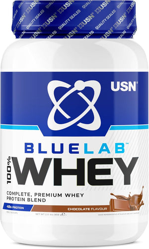 Blue Lab Whey Protein Powder: Chocolate - Whey Protein 908g - Post-Workout - Whey Isolate - Muscle Building Powder Supplement With Added BCAAs