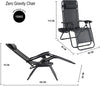 "Ultimate Relaxation Set: 2-Pack Zero Gravity Chairs for Outdoor Bliss - Heavy Duty Textoline, Cup Holder, and Headrest Pillow Included!"