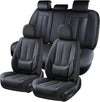 Car Seat Covers Full Set Universal for 5 Seats, Universal Fit For Most Cars, SUV, Sedans and Pick-up Trucks, Waterproof Automotive Seat Protector, Luxury Leather Car Seat Cushion, Airbag Compatible