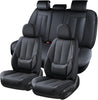 Car Seat Covers Full Set Universal for 5 Seats, Universal Fit For Most Cars, SUV, Sedans and Pick-up Trucks, Waterproof Automotive Seat Protector, Luxury Leather Car Seat Cushion, Airbag Compatible