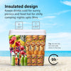 Large Cooler Box - 24 L, Insulated for Hot/Cold Food, Durable & Portable Freezer Box for Picnics, Camping BBQ, Comes with a Carry Handle, 9 Hours Cooling, Locking Lid, Blue