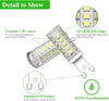 G9 LED Light Bulbs Cool White 4W, 6000K, No Flicker, AC 220-240V, Equivalent 30W G9 Halogen Bulbs, Non-Dimmable, 6 Pack