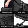 Motorcycle Tail Bag Multifunctional Waterproof Polyester Storage Saddle Bag, 10L Outdoor Sports Motorbike Rear Seat Light Tank Handbag Tool Carry Pouch with Shoulder Strap, Black