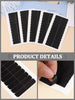 240Pcs Double Sided Hair Tape - Hair Extension Tape Tabs Replacement Tape for Hair Extensions Lace Wig Hairpiece Toupee Hair Weft (Black)