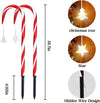 12 Pack Candy Cane Lights Outdoor with 8 Modes, Solar Lights Candy Cane Decorations with Control USB Rechargeable, Outside Christmas Lights for Garden, Candy Cane Christmas Decorations