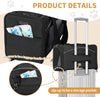 Cat Carrier Airline Approved ，Large Cat Carrier,Foldable Cat Carriers Medium Two-Way Placement on Plane for Cats and Small Dogs, Black
