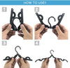 Folding Clothes Hangers, 20PCS Portable Travel Coat Hangers, Plastic Travel Hangers Foldable, Foldable Space Saving Coat Hanger for Home Travel Outdoor Camping(5 Color)