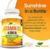 Vitamin D 4,000 IU Softgels, Maximum Strength Vitamin D3 Supplement, 365 Easy to Swallow Tablets - Full Year Supply