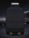 FULL SET Black Car Seat Covers Universal Deluxe Waterproof PU Leather Dog Pet Protectors Cushion Adjustable Removable Auto Seat Cushions Padded