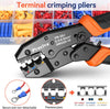 Insulated Crimping Tools,  0.5-1.5/1.5-2.5/4-6mm²(A.W.G. 20-10) Crimping Tool, with 370pcs terminals. Suits Electrical Wiring Repair, Car, Van, Motorbike etc