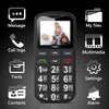 Big Button Mobile Phone for Elderly Easy to Use Basic Mobile Phone SIM Free Unlocked Senior Mobile Phone with SOS Button, Speed Dial, 800mAh, Bluetooth and Charging Dock-Black