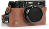 Ever Ready Genuine Leather Half Camera Case Compatible with Fujifilm X100VI (Brown)