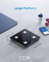 Scales for Body Weight, Smart Weighing Scales Body Weight with App, Bluetooth Bathroom Scales for Fitness Tracking, High Accuracy Body Composition Monitor (ST/ST:LB/LB/KG)