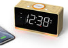 Bedside Alarm Clock Radio, 1.4" White LED Display Clock with Bluetooth, FM Radio, Dual Alarm, Sleep Timer, Snooze Function, Dimmer and Night Light CKS718W