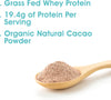 Organic Whey Protein 750g, by . Natural Chocolate Flavour, with Pure Cacao and Coconut Sugar, 19.4g of Protein Per Serving (25 Servings)