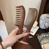 Walnut Hair Comb | 2-PC Multifunctional Wooden Hair Comb With Exquisite Box | Portable Pocket Massage Comb | Fine-toothed Sandal Wooden Comb | Hand-carved Practical Dandruff Comb For Women Men